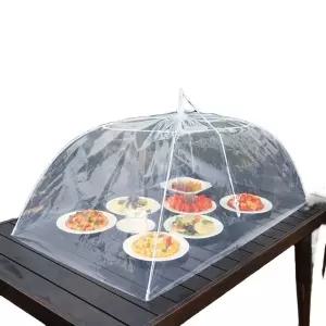 투명 식탁보 밥상 음식 직사각형 상커버 55x37cm 덮개 식사 반찬