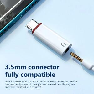 타입-C 남성형에서 3.5mm 여성형 이어폰 어댑터 USB-C 오디오 변환기 아이폰호환 삼성호환 화웨이호환 샤오