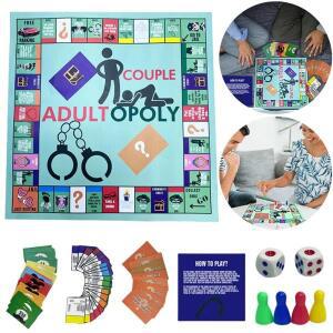 Adultopoly 보드 게임 커플  Opoly 관계 카드 휴대용 그를타입 발렌타인 선물 그녀 ..