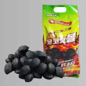 호산챠콜916 야자숯 코코넛볼 숯가루 성형탄 2.9kg