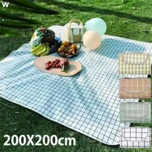캠핑 피크닉용 방수매트 체크돗자리 200x200cm WA3E3C3