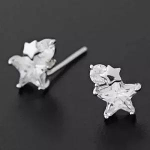 별 귀걸이 큐빅 여성 데일리 은귀걸이 패션 실버 WFIKS4H