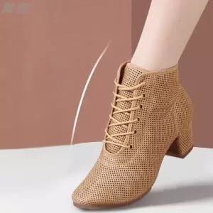 라인댄스 앵글부츠 사교 줌바 댄스화 살사화 슈즈 블랙 로우탑 굽 스킨톤 모던화