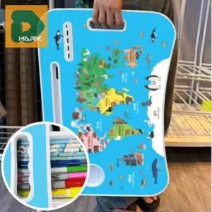 편리사용 접이식책상 이동식 세계지도 수납 좌식 포함 아동용 비품 가방 책상 책상 공부상 표준규격 USB