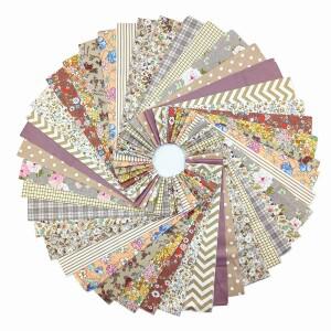 컬러풀 프린트 프리컷 패브릭 젤리 롤 재봉 재료 코튼 스트립 DIY 패치워크