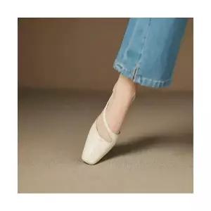 엘럽 여자 웨지힐 샌들 스틸레토 힐 펌프스 진가죽 프렌치 럭셔리 백 사계절화 원템5