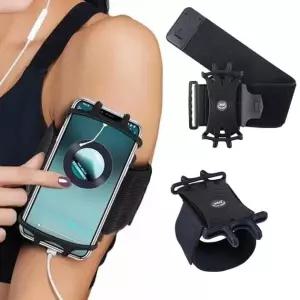 비탈착고정식 암밴드 360도 회전 스마트폰 런닝밴드