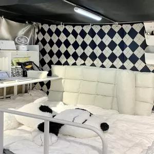 접이식 좌식의자 5단 쿠션 등받이 각도조절 좌식 자취방