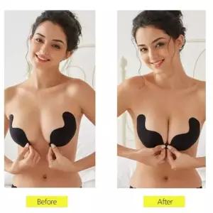 끈없는 비니키 가슴골 웨딩 앞후크 누브라 누드브라