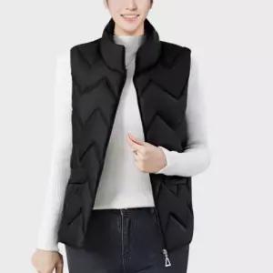 고품질 여자 가을 퀼팅 경량 패딩 베스트 수면조끼 여성 조끼 (WFK9Z6X)