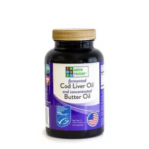 Green Pasture 발효 대구 간유 블렌드 농축 버터  블렌드 - 120캡슐