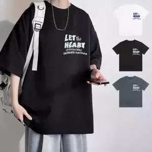 [하프클럽/]남자티셔츠 빅사이즈 반팔티셔츠 남성티셔츠 면 남편