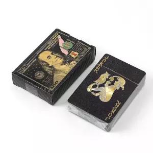 100달러 트럼프 카드 블랙 홀덤 플레잉카드