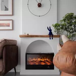 불멍 수증기 난로 3D 무드등 화로 감성 불꽃 수동 펜션 실내