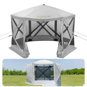 야외 가족 거즈 텐트 자동 자동차 휴대용 실내 공원 팀 해변 차양 모기 쉘터 방수 퍼골라 6 8 10 인용