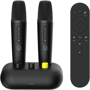수백만 곡의 무료 노래가 포함된 퓨릭 노래방 기계 TV 프로젝터용 홈 시스템 마이크 2개가 노래 무제한 K3