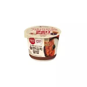 CJ 햇반 철판김치 덮밥 컵반 247g X 18개 (행사상품)