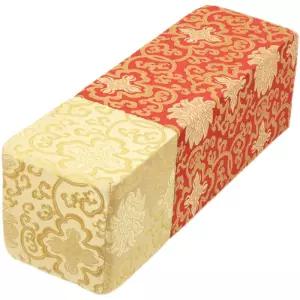 왕실 궁중 쿠션 사각형 베개 좌식 예단 사극 전통보료 레드 가족사진 15X15x50cm