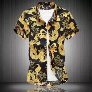 반팔 남방 드래곤 셔츠 건달 남성 용무늬 블랙 홍대 화려한