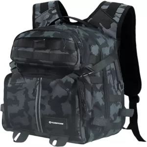 유즈위안 25L 낚시 백팩 - 600D 옥스포드 방수 대용량 듀얼 숄더백으로 야외 트레킹 캠핑에 적합합니다