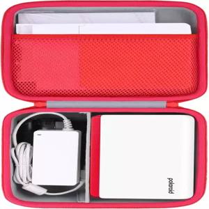 폴라로이드 하이프린트 블루투스 4x6 포토 프린터용 co2CREA 하드 트래블 케이스 교체 화이트 레드