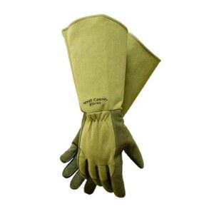 [미국배송] 웨스트 체스터 보호 장비 054M /M 카운티 정원사 건틀렛 로즈 장갑 U2013 미디엄 이끼 탄력 손목이 있는 가드닝 장갑 강화 손가락 손바닥 엄지손가락