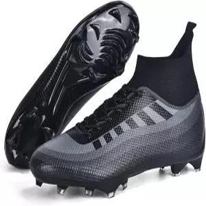 남성 하이탑 레이스업 축구 클리츠 아웃도어 경량 트레이닝 그라운드 운동화 럭비 러닝 라크로스 스포츠