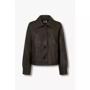 STUDIO TOMBOY 빈티지 신세틱 레더 자켓(9164461871AR)