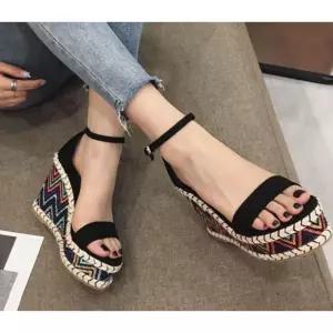 가보시웨지힐 통굽 검정색 사무실