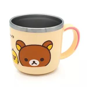 리락쿠마 해피 스텐컵 아이보리 465008 물컵 양치 다용도 캐릭터