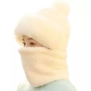 [셀러에이드]모자 넥워머 일체형 부드러운 밍크털 워머 목토시 겨울용품