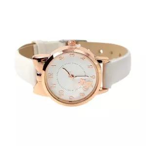 커플 가죽 손목시계 (2p 화이트) DK97여자 심플한 아날로그 캐주얼 패션 여성용 쥬얼리