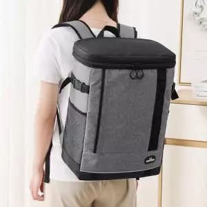 시원튼튼 아이스 보냉백 쿨링백 쿨러백팩 24L (그레이)