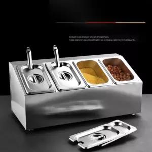 토핑냉장고 셀프바 뷔페 온도 세트 얼음추가 반찬온장고