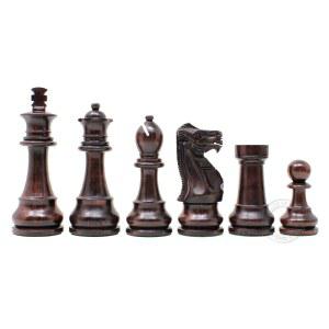 [미국배송] 하우스 오브 체스 - 토너먼트 세트 피스 독특한 스턴턴 링기 로즈우드 / 박스우드 킹 키: 3.75인치(95MM) 2개의 추가 퀸즈 가중치 부여