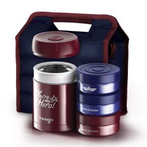 보온 도시락통 세트 직장인 소풍 국물 반찬통 보냉백