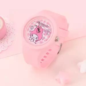 마이멜로디 실리콘 바늘시계 783389어린이 귀여운 캐릭터 아이들이좋아하는 손목 키즈 생일선물 여아 패션