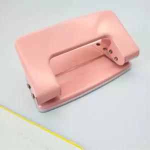 셀프제본 2구 펀칭기 베이비핑크