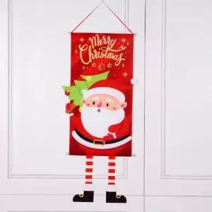 크리스마스 벽걸이 파티 장식 산타 패브릭 포스터 (WFKAFSF)
