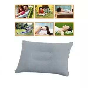 [콩심팥심]여행 캠핑 휴대용 에어 사각 목베개 쿠션 용목 에어목