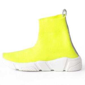 삭스스니커즈 네온 가벼운 양말 운동화