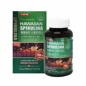 피부에좋은영양제 엽록소 하와이안 스피루나 항산화 100% spirulina 스피루리나 원말 180정 3병