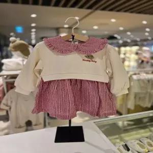 [블루독베이비] 26/SS(레드)러블리 롱 맨투맨(4611433406)백일 돌 간절기 원피스 선물 유아 아가옷 (461143