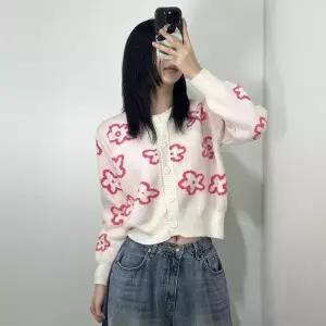 [라일리의류] Rly 뭉게  꽃 클라우드 플라워 니트 티 가디건