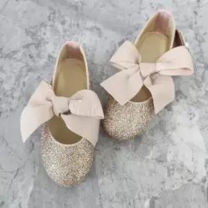 아동 리본 플랫슈즈 반짝이 여아구두 (170만 가능)