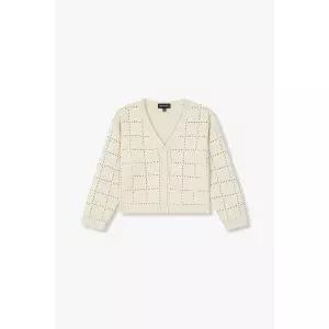 엠포리오아르마니주니어 로고 자카드 니트 가디건(0465162006) 840568