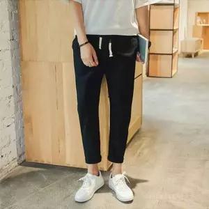 [셀러에이드]남자 린넨 데일리 여름 슬랙스 클래식 바지 롤업