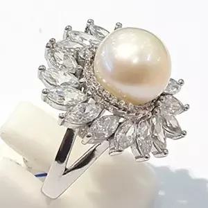 [셀러허브 패션][블루케이] AA급 마베진주 원석 반지 210711-06n