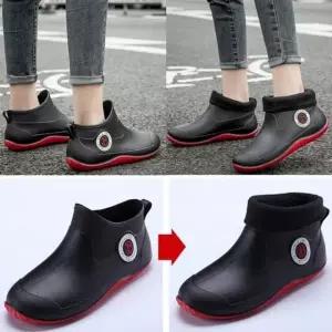 주방화 작업 털 장화 조리 방한 방수 신발 다용도 (WFKAEEY)