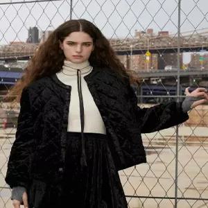 [랩][LAP] 벨벳 퀼팅점퍼 AP4WZF63 (P003745944)